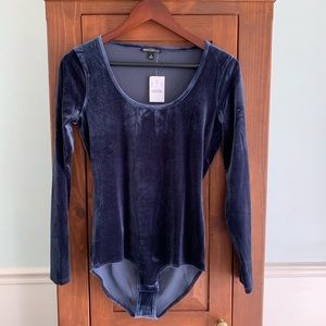 NWT Blue Velvet J Crew Factory Bodysuit
